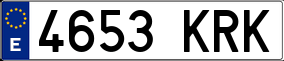 Truck License Plate